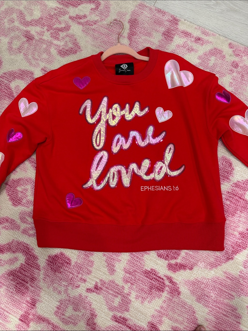 Brianna Cannon’s small sweatshirt size is loved.